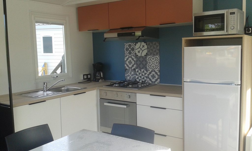 Cuisine du mobil-home La Perche